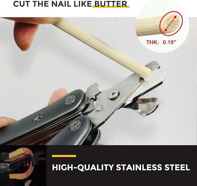2026 Dog Nail Clipper for Anxiety Sensitive Dogs, Sharp Blade for Large Dog, Cut Through Thick Nail Smoothly, 3 in 1 Compact Build-in Nail File & Comb, Heavy Duty Professional Dog Nail Clipper