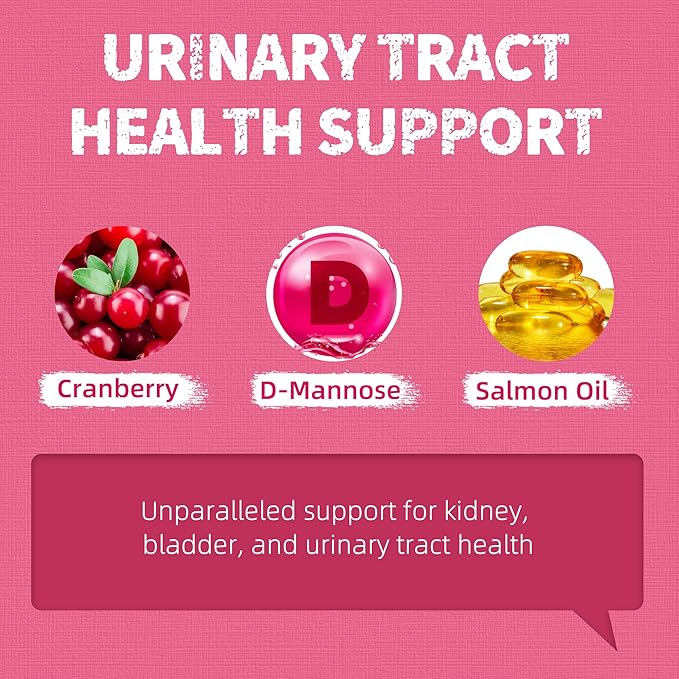 Just Try 36 OZ Urinary Tract Cat Treats for Indoor Cats Health Supplement Cranberry & D-Mannose for Kidney Bladder UT Support Salmon Flavor Crunchy Chews