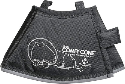 All Four Paws Comfy Cone Pet Cone for Dogs, Cats, X-Small, Black - Comfortable Soft Dog Cone Collar Alternative for After Surgery, Wound Care, Spay, Neuter - Dog and Cat Recovery Elizabethan-Collar
