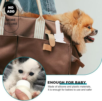 balacoo Small Pet Accessory Pet Milk Bottle Set 3pcs Plastic Milk Bottles Lightweight Compact for Puppy