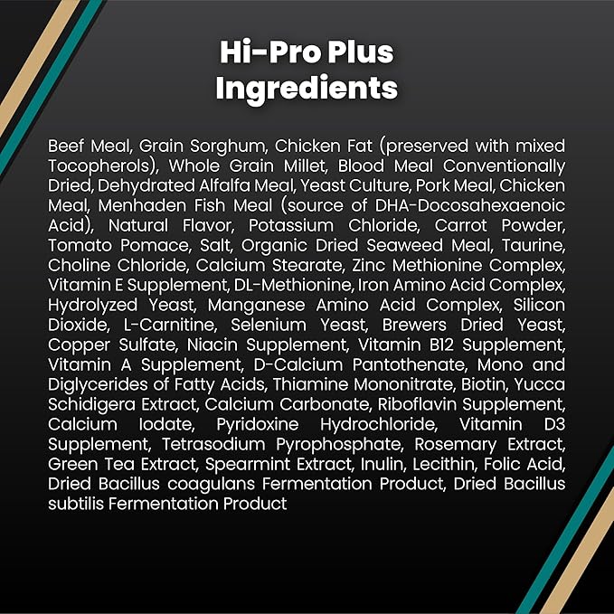 VICTOR Super Premium Dog Food – Hi-Pro Plus Dry Kibble – High Protein Dog Food with 30% Protein – Beef, Chicken, Pork, Fish Meals, Gluten Free - for High Energy and Active Dogs & Puppies, 30lbs