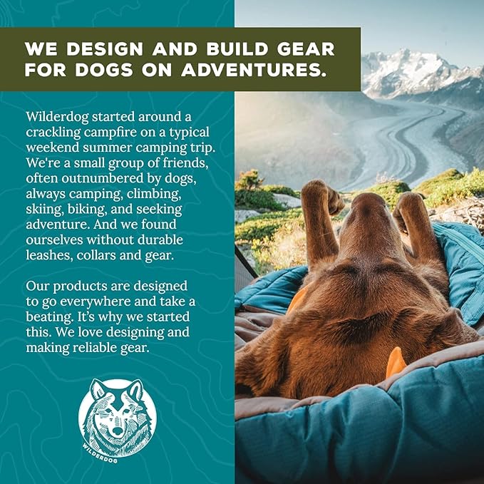 Wilderdog Waterproof Dog Collar - Repels Water & Dirt - Large 17"-24" - Seafoam