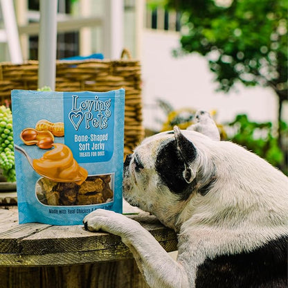 Loving Pets Soft Jerky Dog Treats – Real USA-Sourced Meat Dog Snacks for Training, Puppies & Everyday Reward – Soft, Chewy Dog Treats for Small, Medium & Large Dogs – Wheat & Corn Free