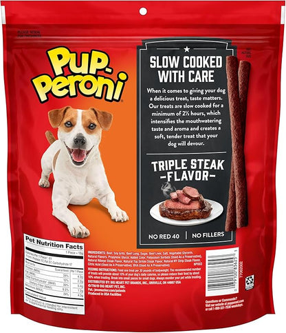 Pup-Peroni Triple Steak Flavor Dog Treats, 22.5 Oz. Bag