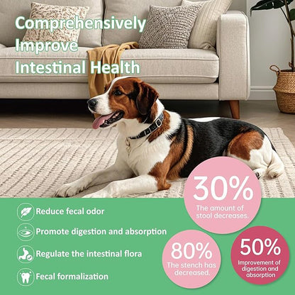 No Poo Chews for Dogs - 120 Ct Chicken Flavor - Coprophagia & Stool Eating Deterrent with Probiotics, Digestive Enzymes & Breath Aid - Stop Dog Poop Eating - Gut Health (Chicken)