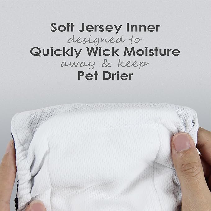 wegreeco Washable Male Dog Belly Band (Stylish Pattern)- Pack of 3 - Washable Male Dog Belly Wrap, Dog Diapers Male (Houndstooth, Medium)