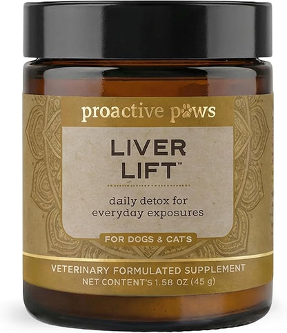 PROACTIVE PAWS Liver Lift – Daily Detox & Organ Support Supplement for Dogs & Cats, Supports Liver, Kidney, and Metabolic Health