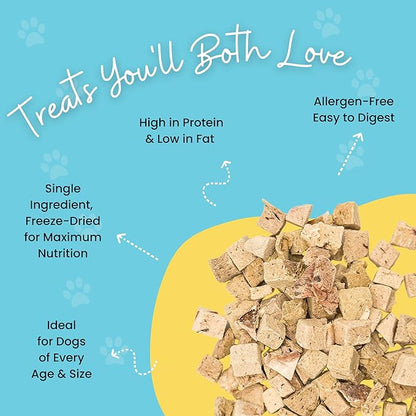 hotspot pets Freeze Dried Beef Heart Treats for Cats & Dogs - 1LB Resealable Big Bag, Made in USA, Single Ingredient All Natural Grain-Free Immune support Treats -Perfect for Training, Topper or Snack