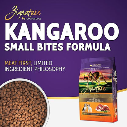 Zignature Kangaroo Limited Ingredient Formula Small Bites Dry Dog Food 12.5lb