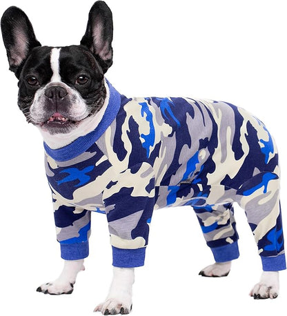 Dog Surgery Recovery Suit, Dog Onesie for Surgery Female Male Dogs, Dogs Pajamas Long Sleeve, Small Dogs Onesie, Abdominal Wound Bandages Surgical Suit, Cat Recovery Suit for Shedding Skin Disease