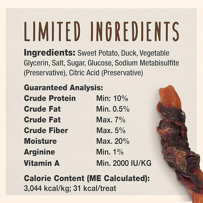 Cadet Gourmet Sweet Potato & Chicken Wraps Limited-Ingredient Dog Chews, Healthy and Natural Training Treats for Small and Large Dogs, 28 oz.