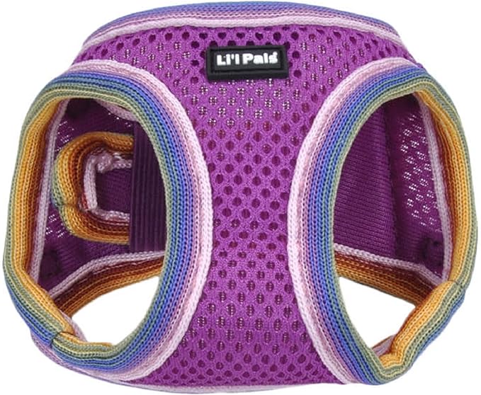 Coastal Pet Li'l Pals Comfort Mesh Dog Harness - No-Pull Step-in Dog Harness for Small Dogs & Puppies - Dog Cooling Vest - Orchid - 3/8" x 8"-10"