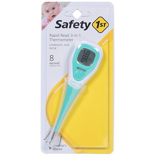 Safety 1st Rapid Read 3-in-1 Thermometer,Aqua,Size,(Pack of 2)
