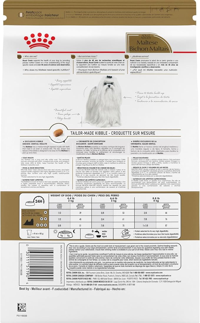 Royal Canin Breed Health Nutrition Maltese Adult Dry Dog Food, 10 lb Bag