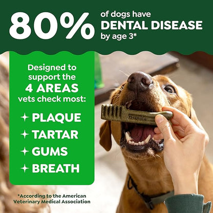 Greenies Veterinarian-Recommended Adult Natural Dental Dog Treats Petite Size, Dog Dental Chews, Original Flavor, 3 oz. Pack, 5 Count
