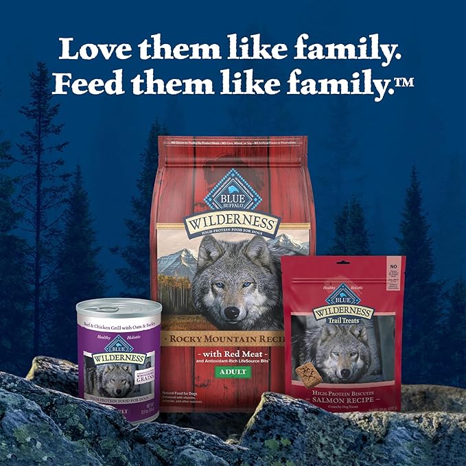 Blue Buffalo Wilderness Wolf Creek Stew Wet Dog Food,High-Protein & Grain-Free,Made with Natural Ingredients,Hearty Beef in Gravy,12.5-oz. Cans,(Pack of 24)