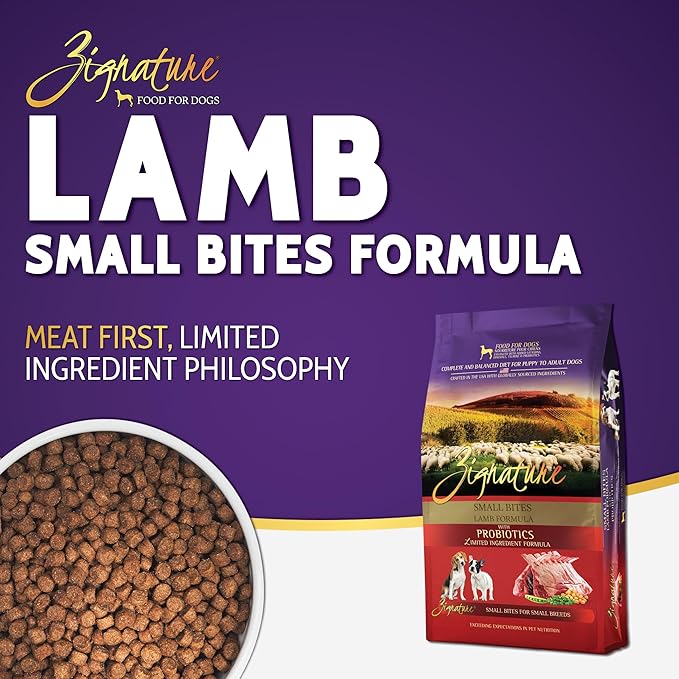 Zignature Lamb Small Bites Limited Ingredient Formula Dry Dog Food 12.5 lb