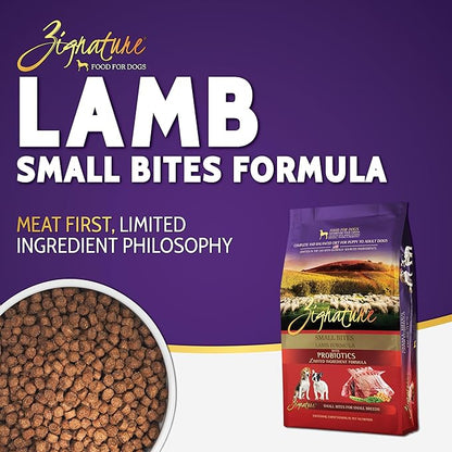 Zignature Lamb Small Bites Limited Ingredient Formula Dry Dog Food 12.5 lb