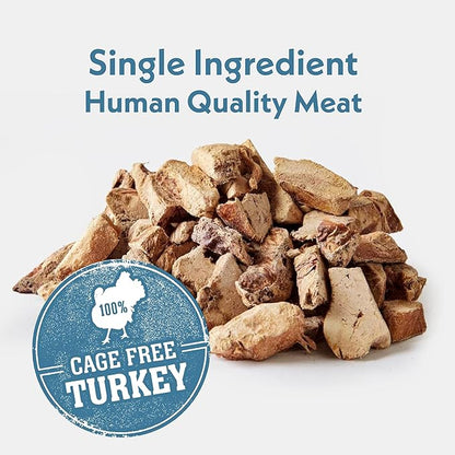 Fresh Is Best Turkey Liver Fillets Freeze Dried Dog Treats – Raw Freeze Dried Treats for Dogs & Cats in Resealable Zipper Bag – High-Protein Single Ingredient – Made in the USA