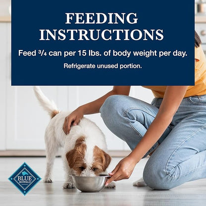 Blue Buffalo Homestyle Recipe Adult Wet Dog Food, Made with Natural Ingredients, Fish & Sweet Potato Dinner with Garden Vegetables, 12.5-oz can (Pack of 12)