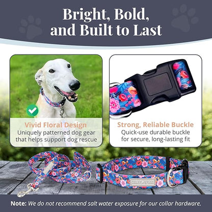 Lucky Love Dog - Adjustable Dog Collar and Leash Set with Easy Click Buckle for Small Dogs, Durable, & Comfortable Collar for Male & Female Dogs, Puppies & Adult Dogs - Zuzu, XS