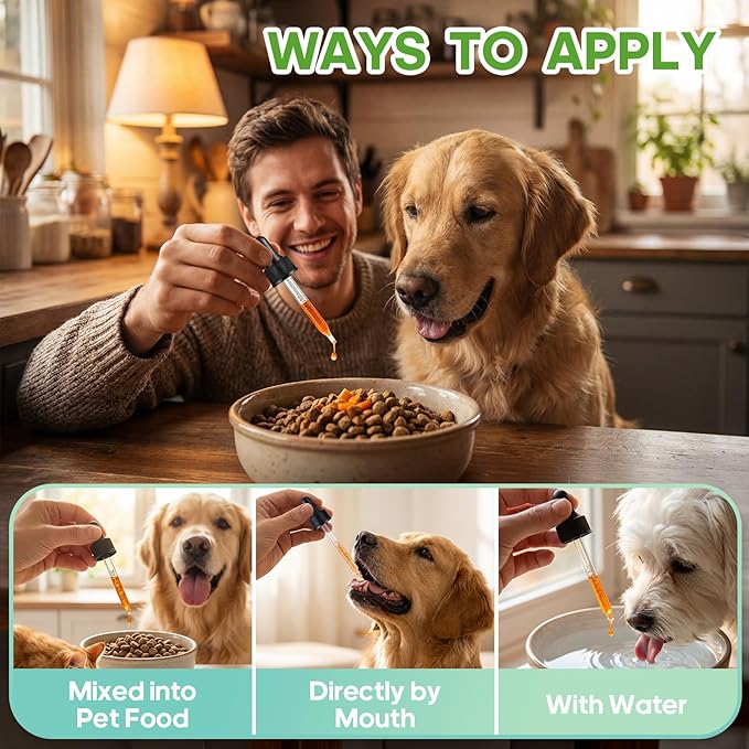 Kennel Cough Treatment for Dogs & Cats Helps with Dry, Wet, Barking Cough,Allergies & Sneezing Support Liver Health 100% Plant-Based Herbal Supplement 60 ml
