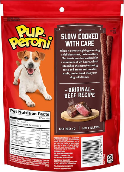 Pup-Peroni Original Beef Recipe Dog Treats, 5.6 Oz. Bag, (Pack of 8)