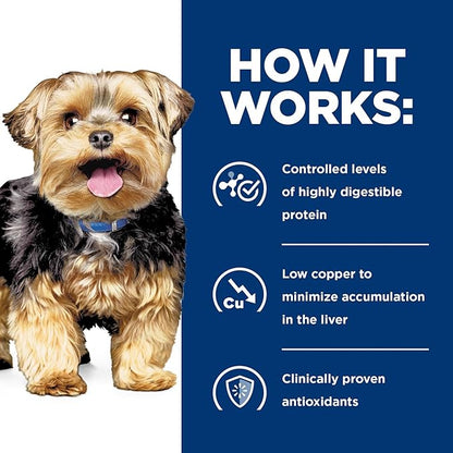 Hill's Prescription Diet l/d Liver Care Dry Dog Food, Chicken, 17.6 lb. Bag