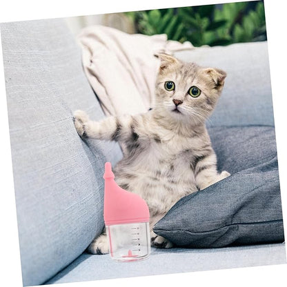 TOYANDONA Pet Nursing Bottle Kitten Bottle for Newborn Puppies and Kittens Cat Milk Feeder Soft Nipple Easy to Clean and Carry