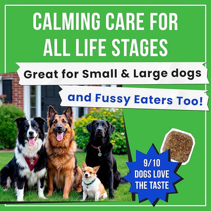 Advanced Hemp Calming Chews for Dogs - Dog Calming Chews - 120 Anxiety Relief Treats - Hemp Oil - Dog Calming Treats - Sleep Calming Aid - Calming Hemp Treats for Joint Health