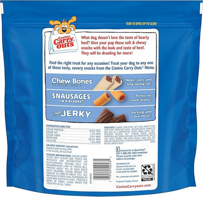 Canine Carry Outs Dog Treats, Beef Flavor, 47 Ounce (Pack of 2)
