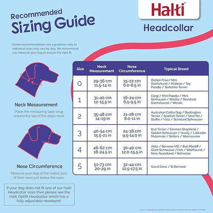 Halti Headcollar - Stop Your Dog Pulling on The Leash. Adjustable, Reflective and Lightweight, with Padded Nose Band. Dog Training Anti-Pull Collar for Large Dogs (Size 4, Red)