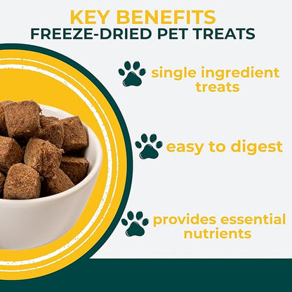 Momentum Carnivore Nutrition Freeze-Dried Duck Neck Dog Treats & Cat Treats – Single-Ingredient, High-Protein, Grain-Free, Natural Crunchy Chew – Made in USA – 3 oz Bag