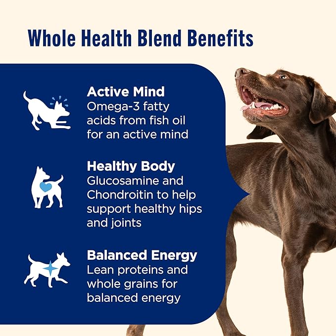 Nutrish Large Breed Real Beef, Pea, Carrot & Brown Rice Recipe Whole Health Blend Dry Dog Food, 40 lb. Bag (Rachael Ray)