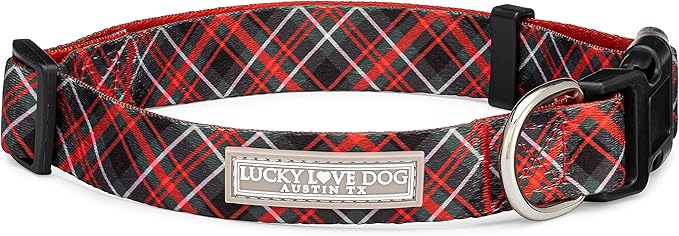 Lucky Love Dog - Adjustable Dog Collar with Easy Click Buckle for Large Ones, Durable, & Comfortable for Male & Female Dogs, Pet Collar for Puppies & Adult Dogs - Heywood, Large