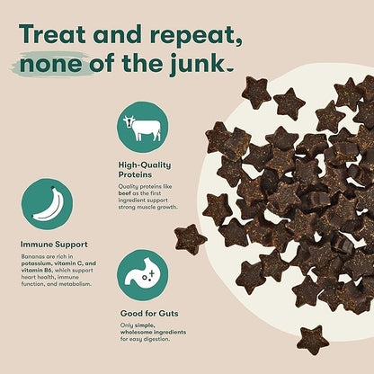 Jinx Beef Dog Training Treats - Healthy All-Natural Mini Bite-Sized Dog Treats for Training with Grass-Fed Beef - Pet Products for All Dogs (Puppies, Adults & Seniors) - 16oz