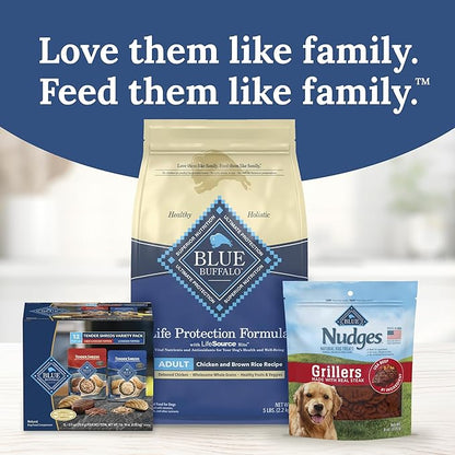 Blue Buffalo Tender Shreds Tasty Chicken Topper and Beef & Chicken Topper Natural Dog Food Complement, 2.5-oz. Pouch, 12-Count Variety Pack