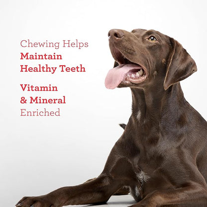 DreamBone Triple Flavor Twisties Chews for Dogs, 25 Count, Treat Your Dog to Rawhide-Free Chews Made with Real Chicken, Beef and Peanut Butter