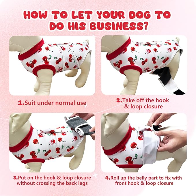 Dog Surgery Recovery Suit, Abdominal Surgical Suit for Male Female Dog Post Spay Neuter, Breathable Pet Onesie E-Collar & Cone Alternative, Surgery Shirt to Prevent Licking, X-Large