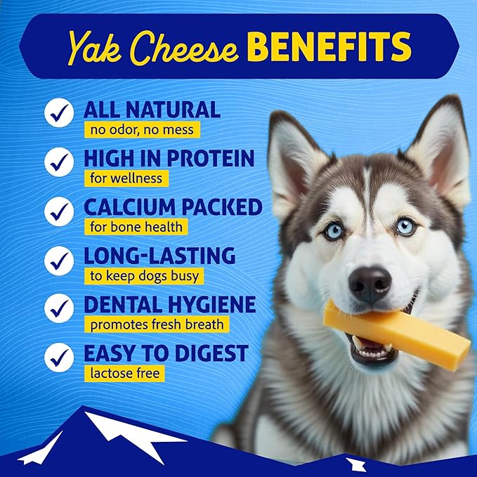 Himalayan Dog Chew Original Yak Cheese Chew, Bacon, 1 Large Stick, 3.3 oz, Gluten Free, Healthy Treats, Grain & Lactose Free 100% Natural, Long Lasting Chews for s Under 55 lbs