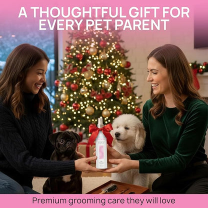 BioSilk for Dogs Detangling Spray with Shine Support, Lightweight Leave in Grooming Mist That Helps Smooth Coats, Detangle, and Add Shine Without Buildup, 8 Fl Oz - 2 Pack