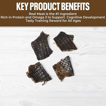 SavvyBeast Dehydrated Beef Liver Dog Treats – Gently Air Dried Raw Organ Meat – Healthy, All-Natural, Single Ingredient, Grain-Free Dry Jerky – Training Treats for Dogs & Cats – Made in USA – 5 oz