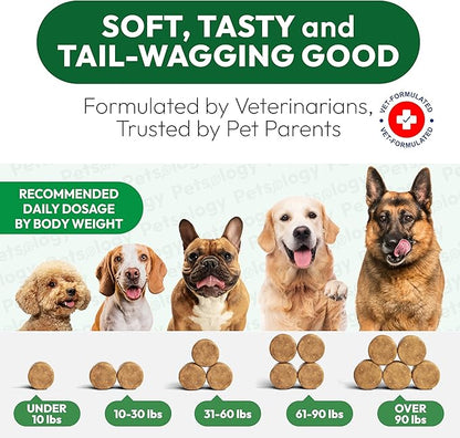 Flea and Tick Prevention for Dogs Pills - 250 Soft Chews - Natural Dog Flea & Tick Control - Oral Defense Treatment for Dogs Supplement - Vet Formulated Chews - All Breeds & Ages - Made in USA