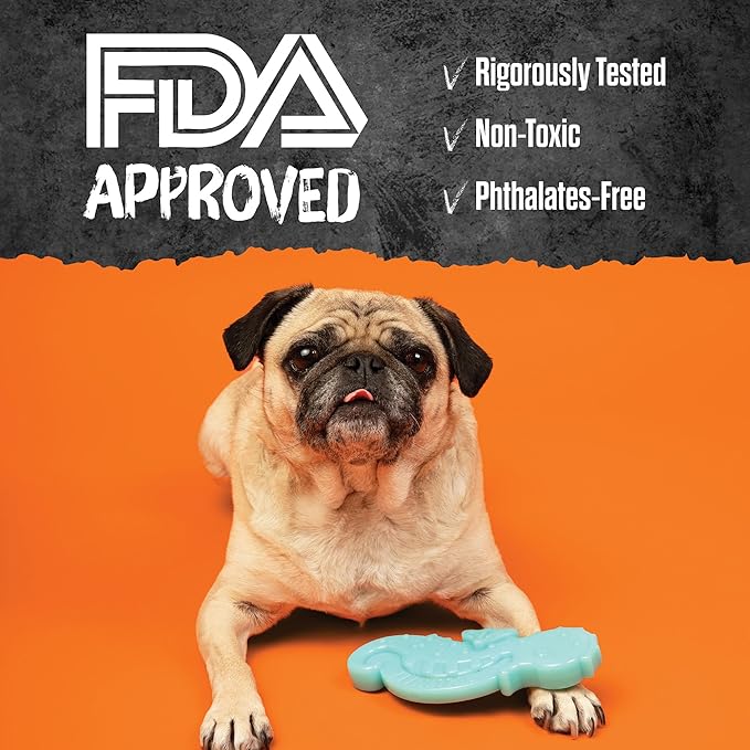BULLYMAKE Orange Toss N' Treat Pie Toy for Dogs, Durable Rubber Dog Toys for Aggressive Chewers, Dental Stimulating, Treat Dispensing, Boredom Busting, Pet Supplies, Made in USA