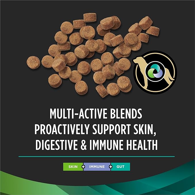 Purina Pro Plan Veterinary Supplements Multi Care Canine Chews for Dogs, with Omega 3, Supports Skin, Immune and Gut Health - 30ct Pouch (Pack of 2)