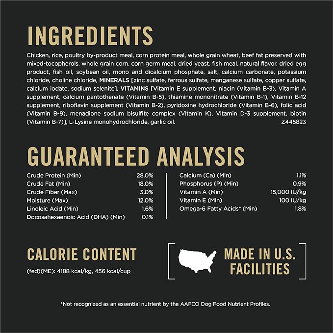 Purina Pro Plan High-Protein Dry Puppy Food Chicken and Rice Formula Dry Dog Food, 18 lb. Bag