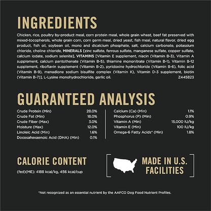 Purina Pro Plan High-Protein Dry Puppy Food Chicken and Rice Formula Dry Dog Food, 18 lb. Bag
