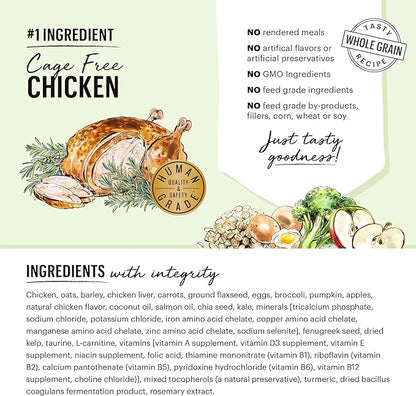 The Honest Kitchen Whole Food Clusters Small Breed Whole Grain Chicken Dry Dog Food, 1 lb Trial Pouch (Pack of 2)
