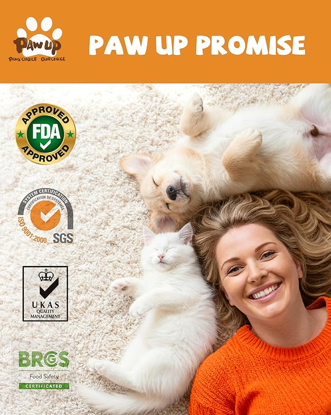 PAWUP Chicken Sweet Potato Dog Treats, Double Sweet Potato Chews with Taurine, Healthy Pet Snacks for Small Medium Large Dogs, 12.5 oz