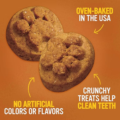 Blue Dog Bakery Natural Dog Treats, Doggie Paws, Peanut Butter Flavor, 16.2oz (1 Count)